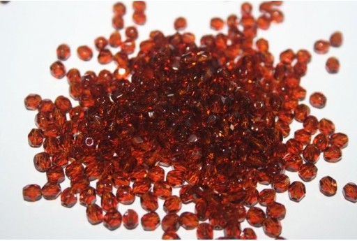 60 Perline Mezzi Cristalli 4mm Crystal Col.00030