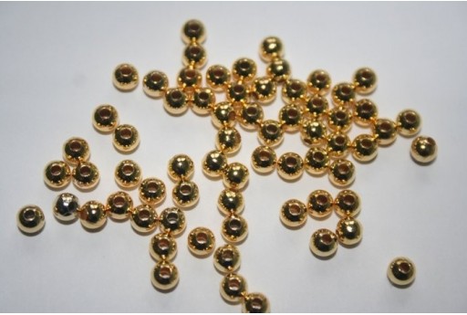 Distanziatori Sfera Colore Oro 4mm - 5gr