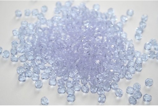 60 Perline Mezzi Cristalli 4mm Crystal Col.00030