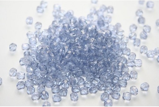 60 Perline Mezzi Cristalli 4mm Crystal Col.00030