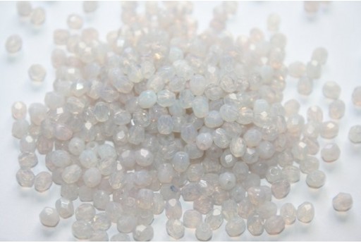 60 Perline Mezzi Cristalli 4mm Crystal Col.00030