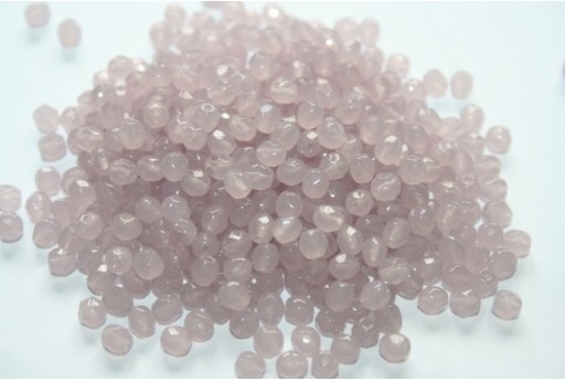 60 Perline Mezzi Cristalli 4mm Crystal Col.00030