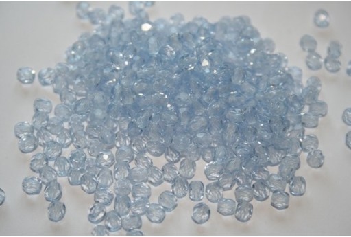 60 Perline Mezzi Cristalli 4mm Crystal Col.00030