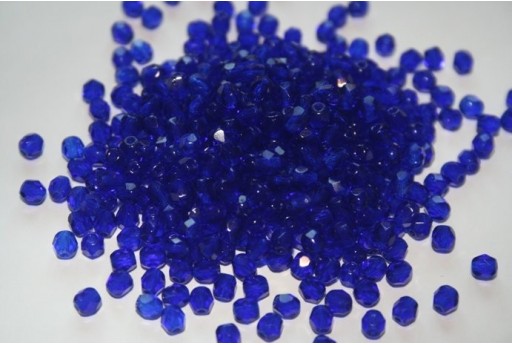 60 Perline Mezzi Cristalli 4mm Crystal Col.00030