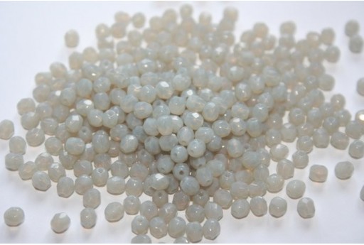 60 Perline Mezzi Cristalli 4mm Crystal Col.00030