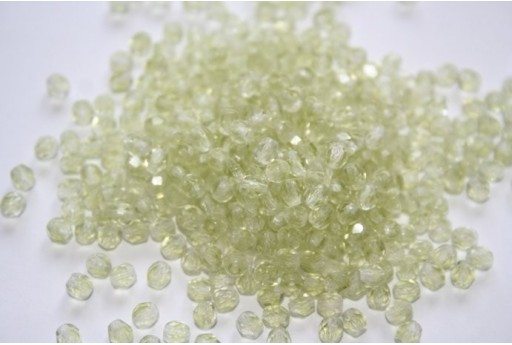 Perline Mezzi Cristalli Crystal/Olivine