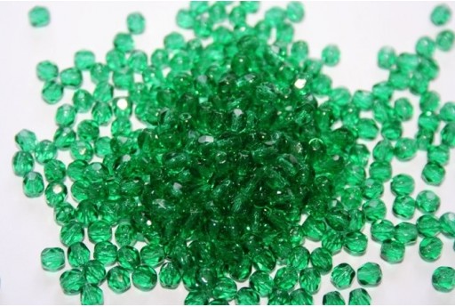 60 Perline Mezzi Cristalli 4mm Crystal Col.00030