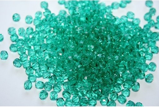 60 Perline Mezzi Cristalli 4mm Crystal Col.00030