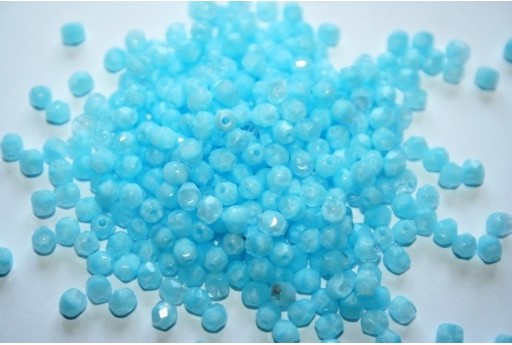 Perline Mezzi Cristalli Crystal/Baby Blue