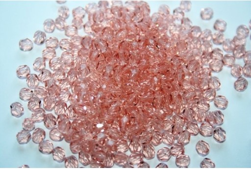 60 Perline Mezzi Cristalli 4mm Crystal Col.00030