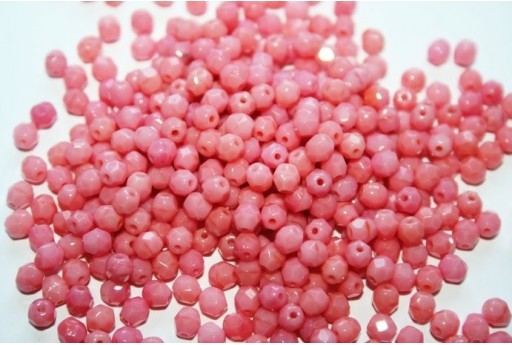 Perline Mezzi Cristalli Carnation Pink 4mm - 60pz
