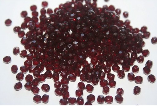 60 Perline Mezzi Cristalli 4mm Crystal Col.00030