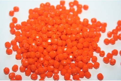 Perline Mezzi Cristalli Opaque Orange