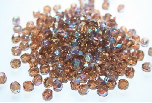 Perline Mezzi Cristalli 6mm, 30pz, Light Colorado Topaz AB Col.X10210