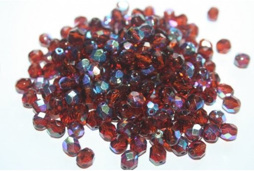 Perline Mezzi Cristalli Dark Topaz AB 6mm - 30pz