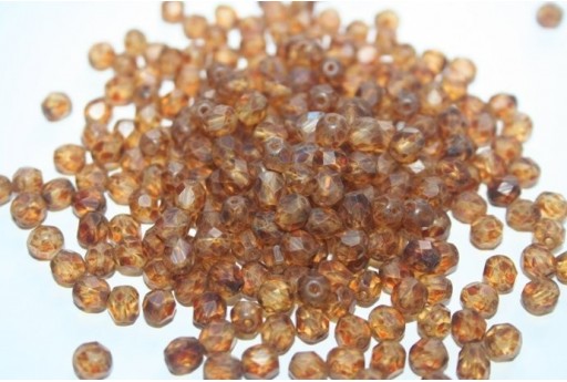 Perline Mezzi Cristalli 6mm, 30pz, Matte-Crystal Picasso Col.MT00030