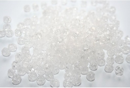 Perline Mezzi Cristalli Crackle-Crystal 6mm - 30pz
