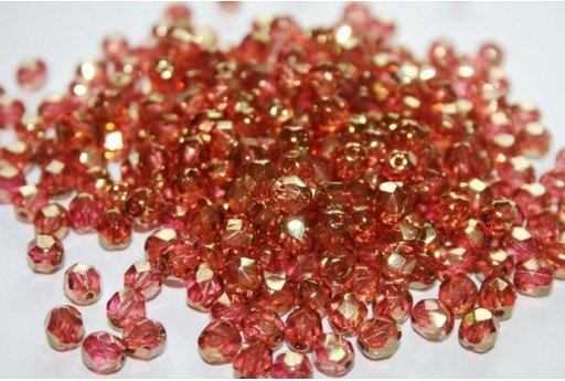 Perline Mezzi Cristalli 6mm, 30pz, Luster-Pink Col.LK00030