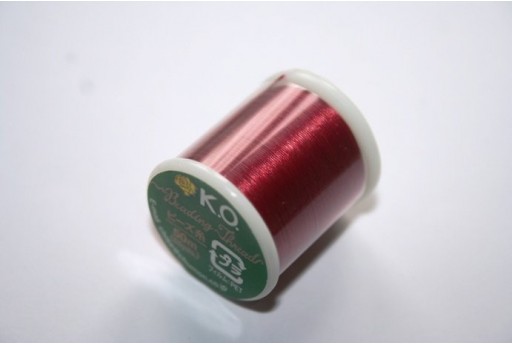 Filo Nylon KO 0,25mm Rosso 50mt. Col.06RD