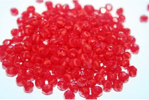 Perline Mezzi Cristalli 6mm, 30pz, Opal Red Col.91250