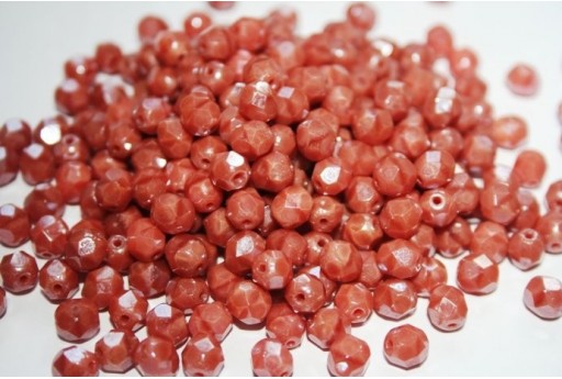 Perline Mezzi Cristalli 6mm, 30pz, Luster-Pink Coral Col.LO74020