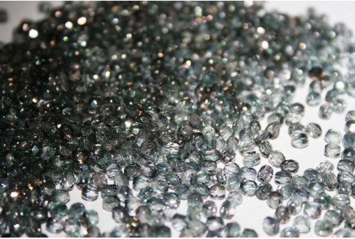 Perline Mezzi Cristalli Luster-Green/Crystal 3mm - 60pz