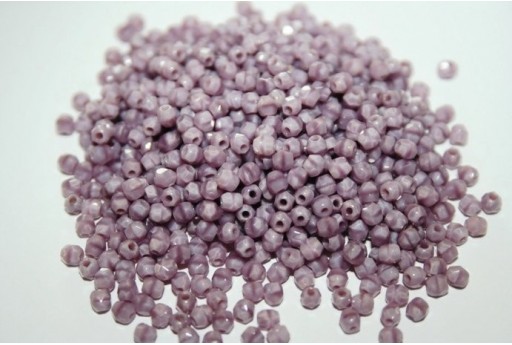 Perline Mezzi Cristalli Lavender Coral 3mm - 60pz