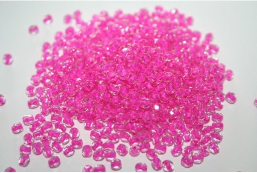 Perline Mezzi Cristalli Rose Lined-Crystal 3mm - 60pz