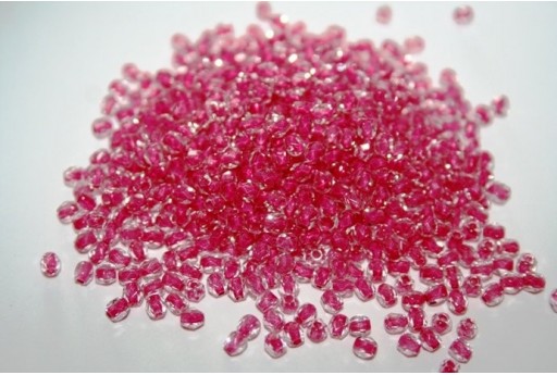 60 Perline Mezzi Cristalli 3mm Crystal Col.00030