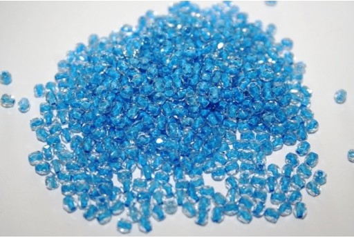 60 Perline Mezzi Cristalli 3mm Crystal Col.00030