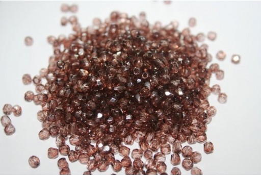 60 Perline Mezzi Cristalli 3mm Crystal Col.00030