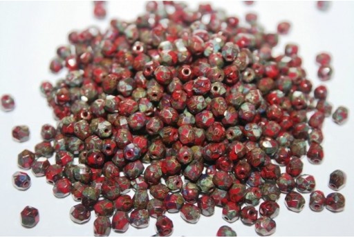 60 Perline Mezzi Cristalli 4mm Crystal Col.00030