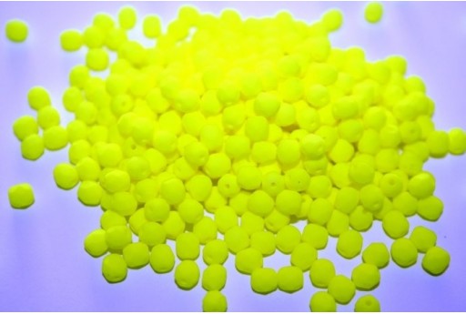 Perline Mezzi Cristalli Neon-Yellow