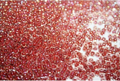 Perline Toho Round Rocailles 8/0, 10gr., Inside-Color Crystal/Sandstone Lined Col.784