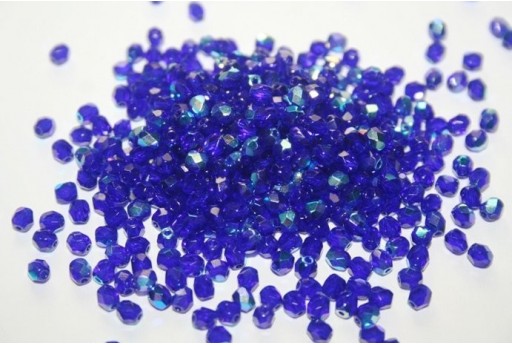 60 Perline Mezzi Cristalli 4mm Crystal Col.00030