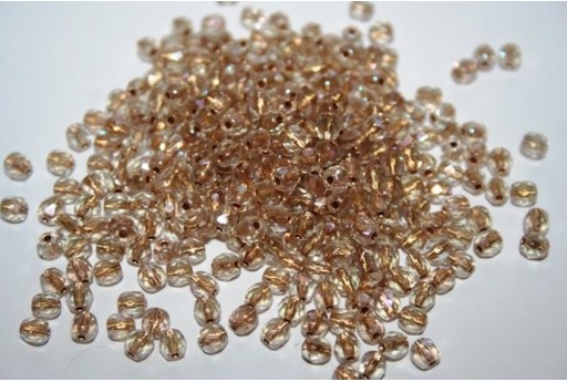 Perline Mezzi Cristalli Copper Line-Crystal AB 4mm - 60pz