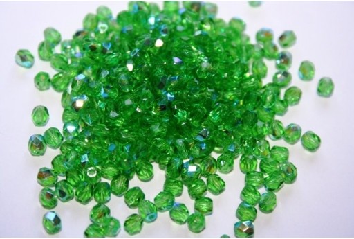 60 Perline Mezzi Cristalli 4mm Crystal Col.00030