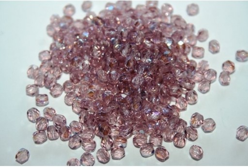 Perline Mezzi Cristalli Mid Amethyst AB