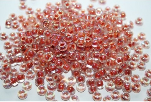 Perline Miyuki Round Rocailles Dark Peach Lined Crystal AB 6/0 - 10gr