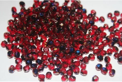 60 Perline Mezzi Cristalli 4mm Crystal Col.00030