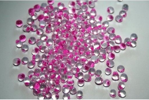 Perline Miyuki Drops Rasberry-Lined Crystal 3,4mm - 10gr