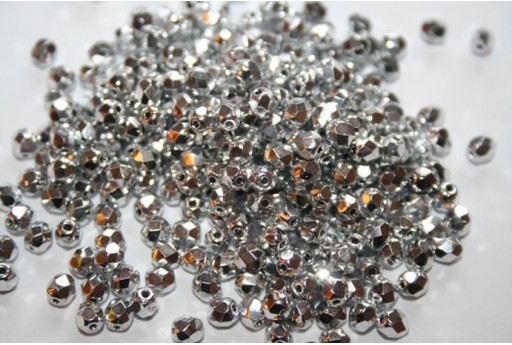 60 Perline Mezzi Cristalli 4mm Crystal Col.00030