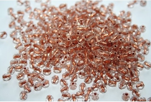 60 Perline Mezzi Cristalli 4mm Crystal Col.00030