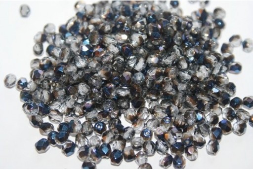 Perline Mezzi Cristalli Blue Iris-Light Sapphire 4mm - 60pz