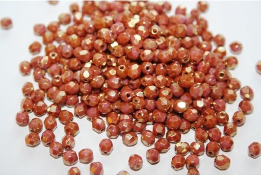 60 Perline Mezzi Cristalli 4mm Crystal Col.00030