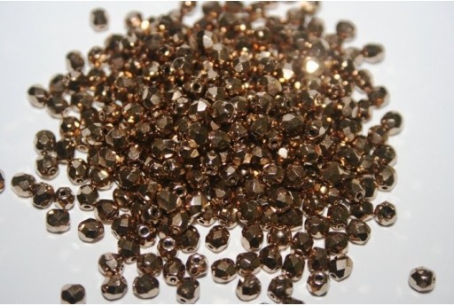 60 Perline Mezzi Cristalli 4mm Crystal Col.00030