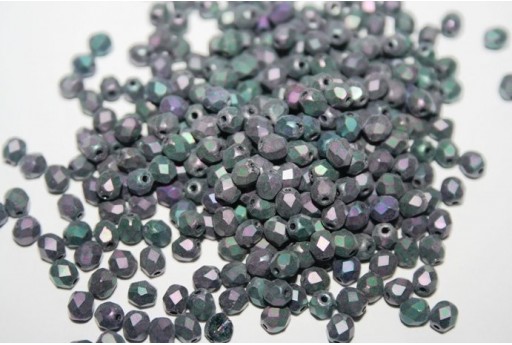 Perline Mezzi Cristalli Matte Iris Purple