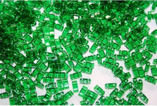 Perline Miyuki Half Tila 1/2 Cut Transparent Green 2,5x5mm - 5gr