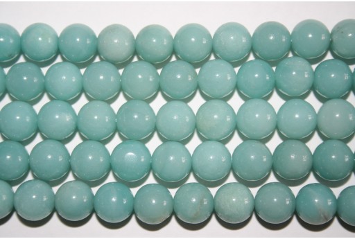 Filo 38 Pietre Amazonite Sfera 10mm AMA7