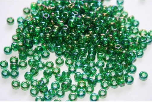 Perline Miyuki Round Rocailles Transparent Green Luster 6/0 - 10gr